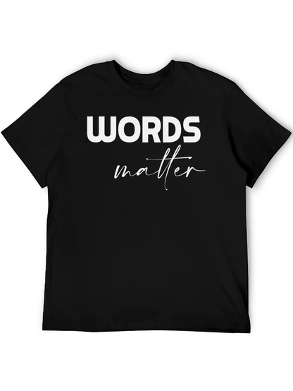 Camiseta Negra: Words Matter