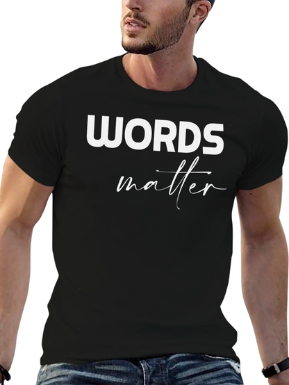 Camiseta Negra: Words Matter