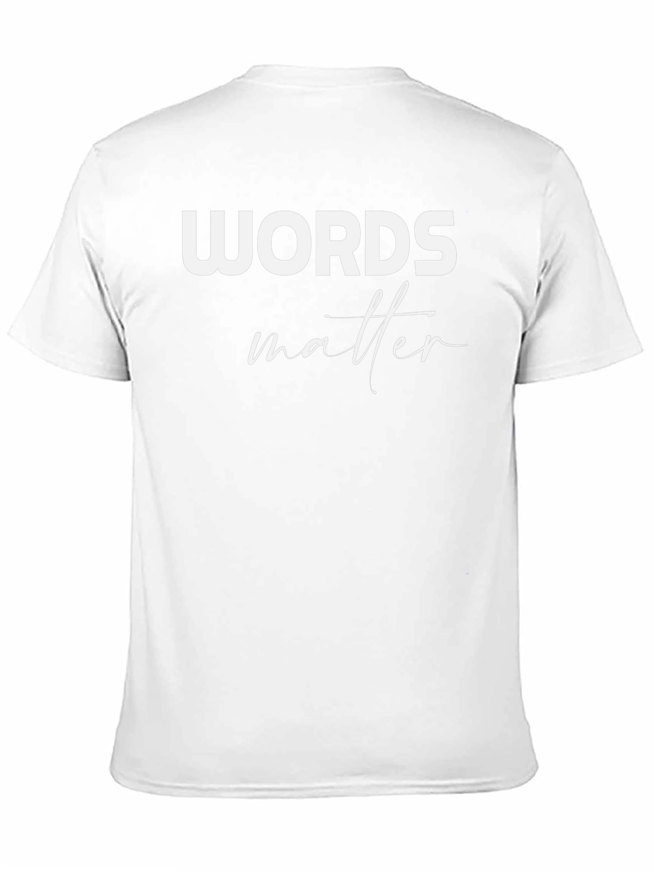 Camiseta Negra: Words Matter