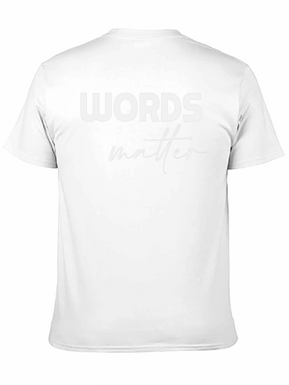 Camiseta Negra: Words Matter