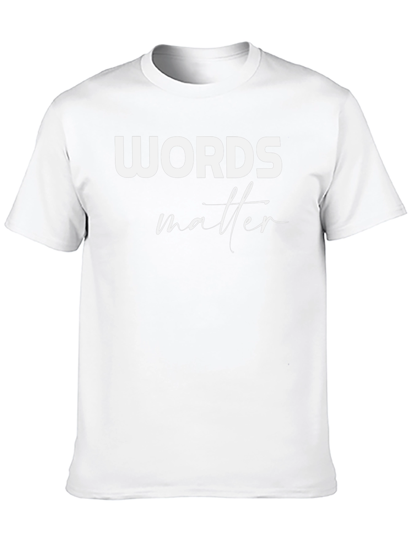 Camiseta Negra: Words Matter