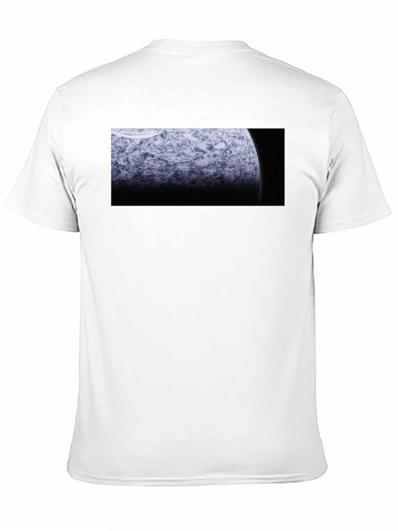 Camiseta Negra Planeta Espacial Diseño Único