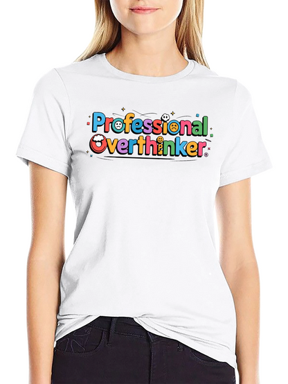 Camiseta Negra Professional Overthinker