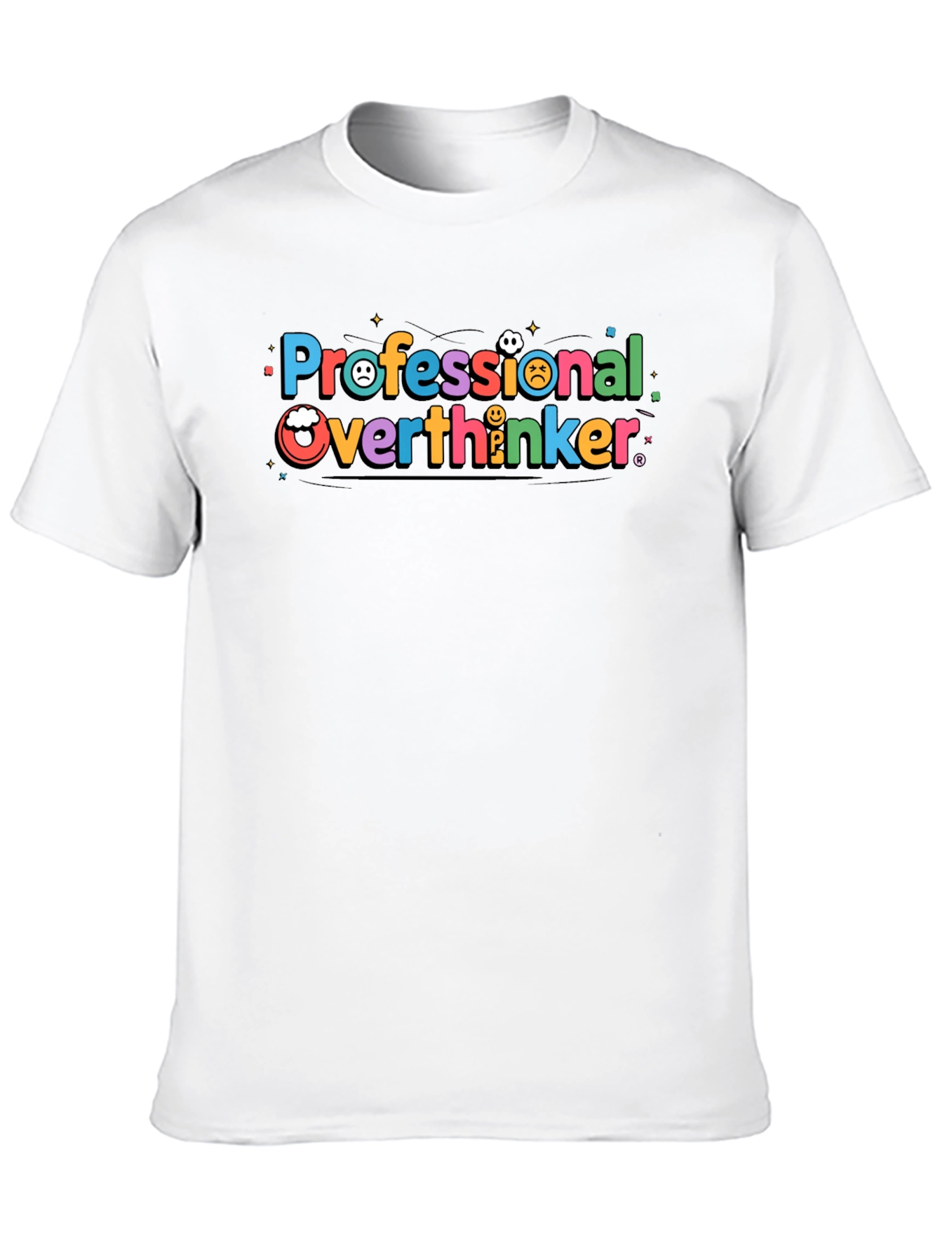 Camiseta Negra Professional Overthinker
