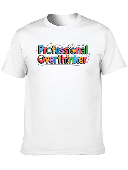 Camiseta Negra Professional Overthinker