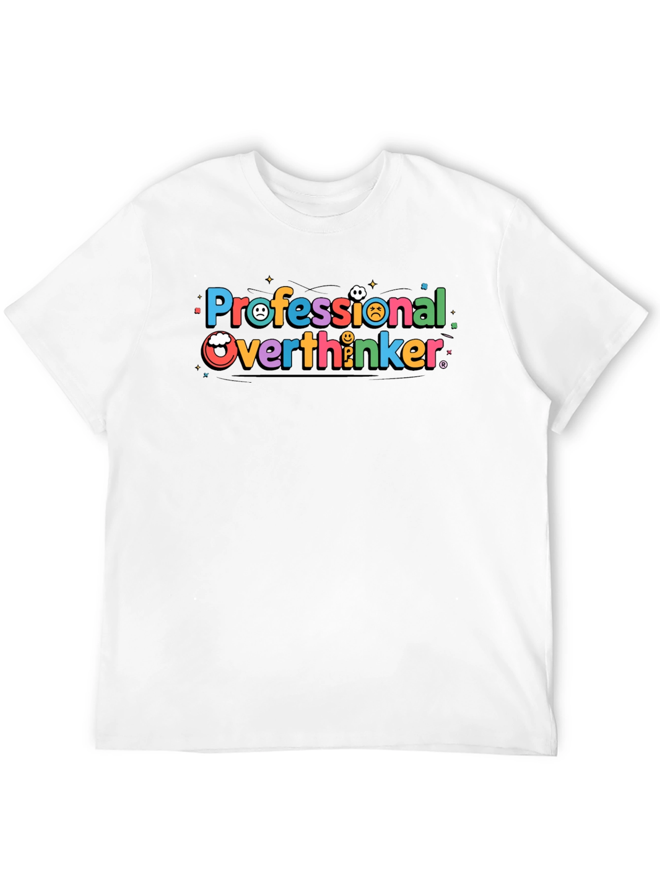 Camiseta Negra Professional Overthinker