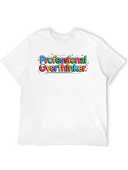 Camiseta Negra Professional Overthinker
