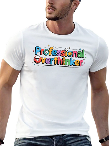 Camiseta Negra Professional Overthinker