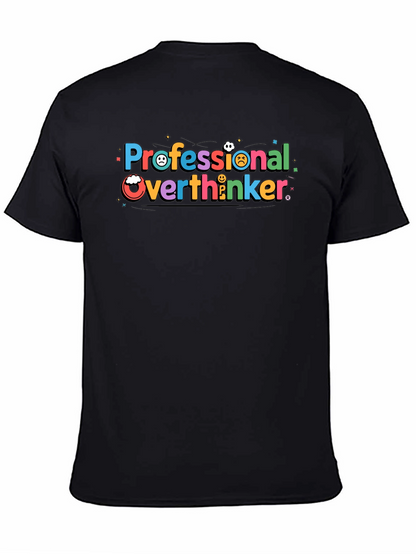 Camiseta Negra Professional Overthinker