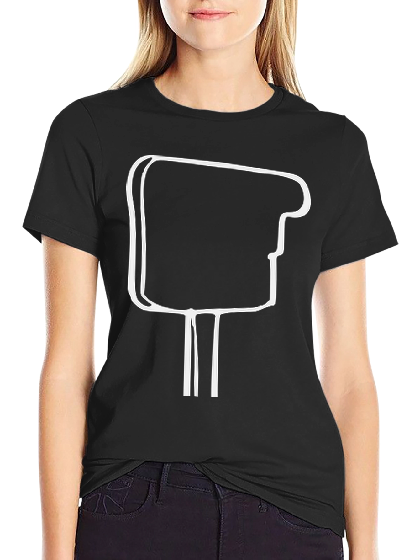 Camiseta Negra Hombre - Diseño Abstracto Moderno