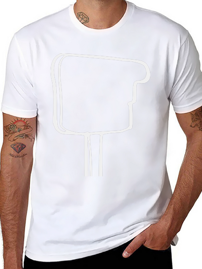 Camiseta Negra Hombre - Diseño Abstracto Moderno