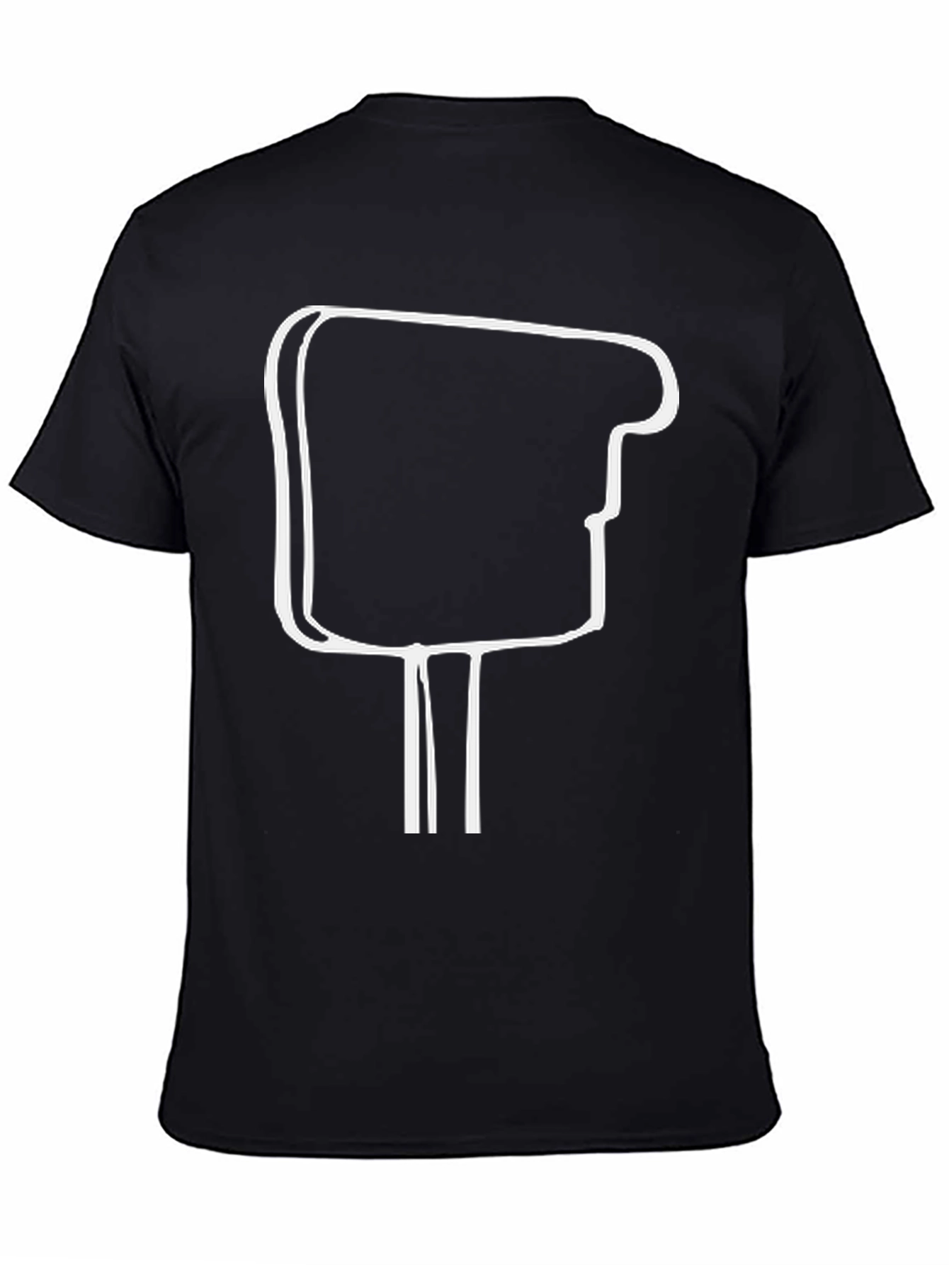 Camiseta Negra Hombre - Diseño Abstracto Moderno