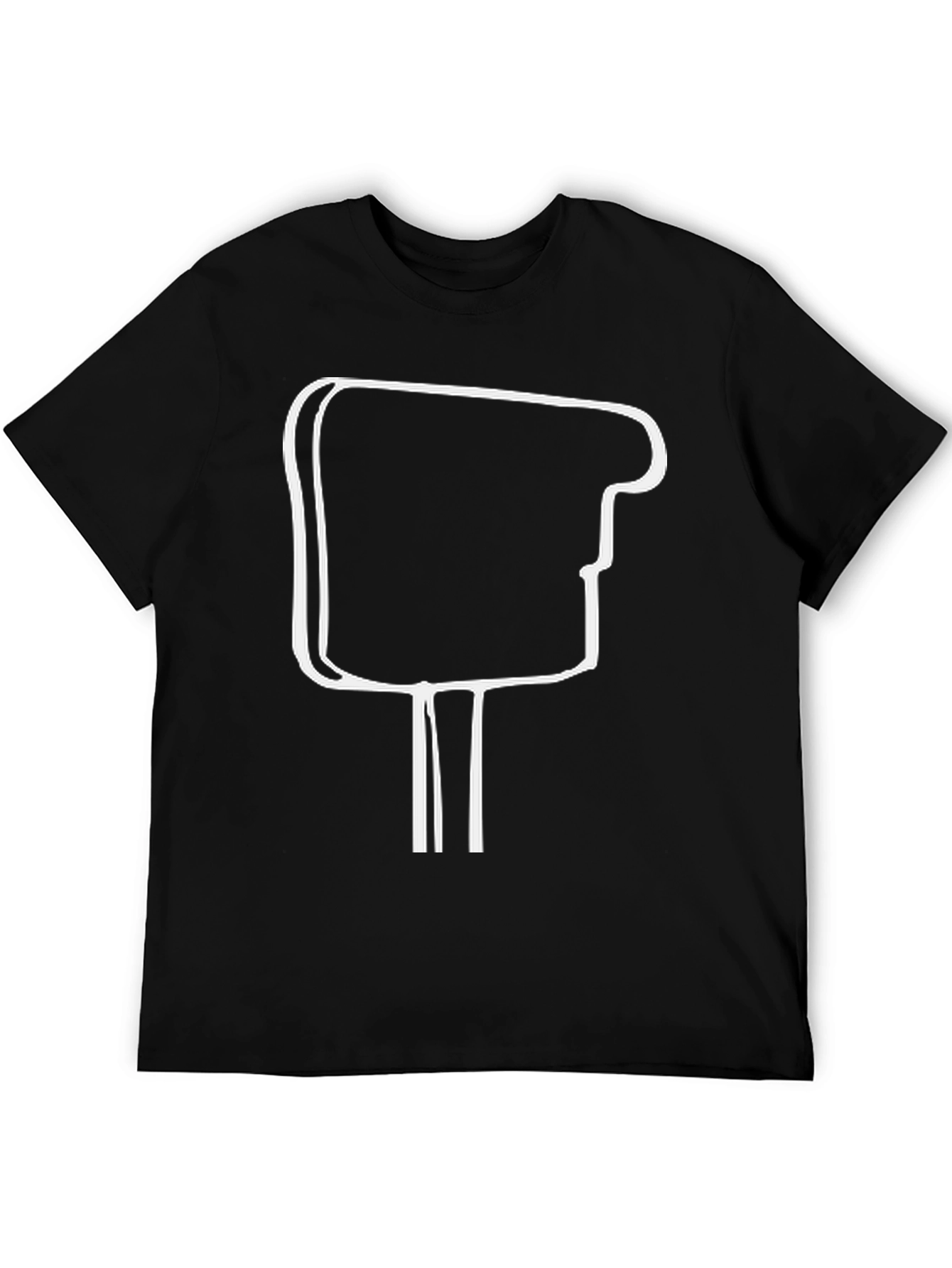 Camiseta Negra Hombre - Diseño Abstracto Moderno