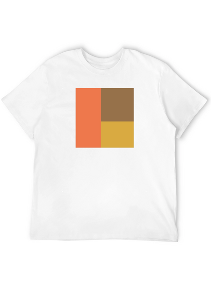 Camiseta Negra con Diseño Geométrico Abstracto