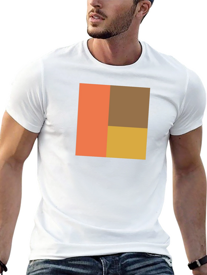 Camiseta Negra con Diseño Geométrico Abstracto