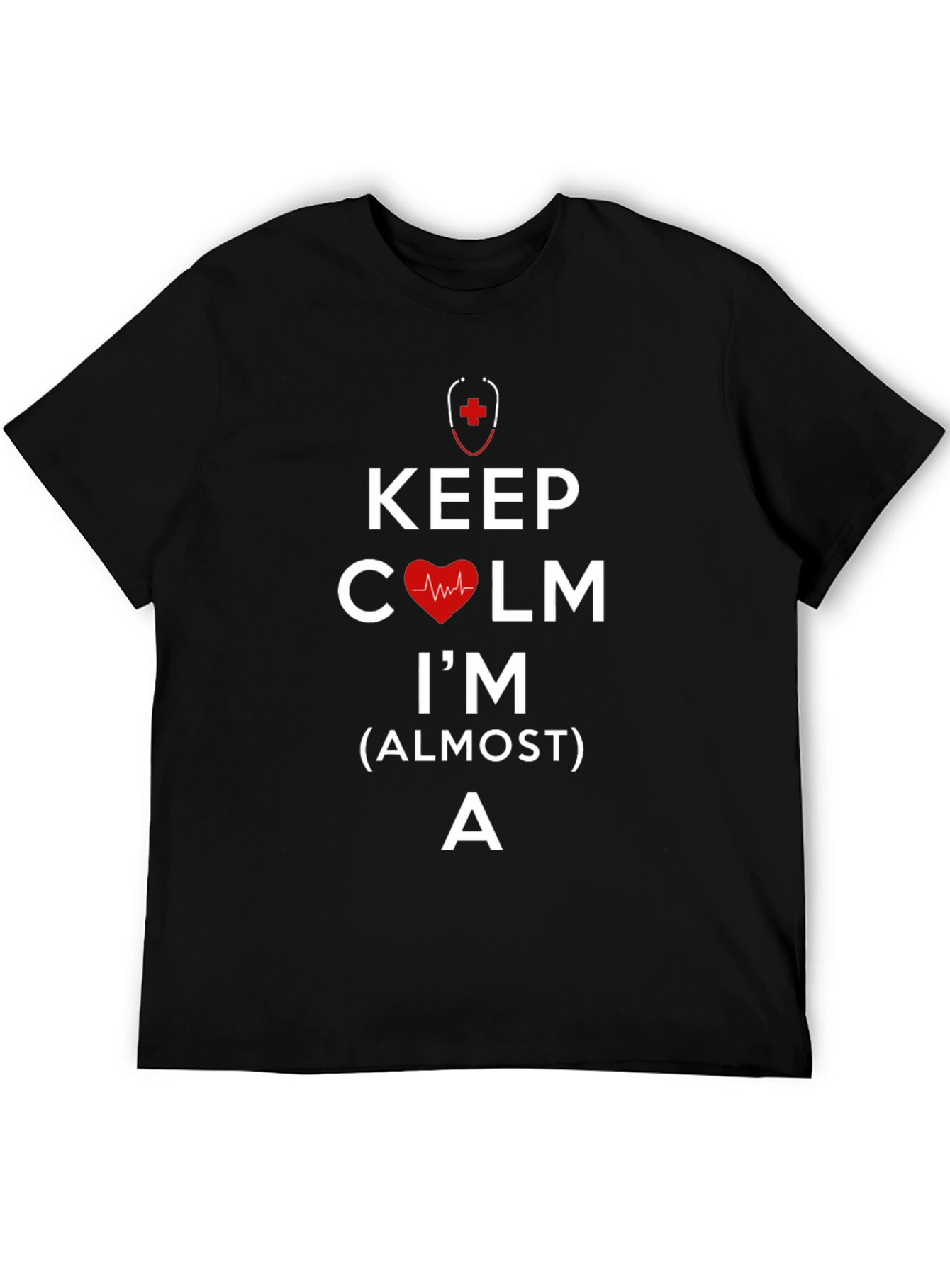 Camiseta Negra Keep Calm Im (Almost) A...