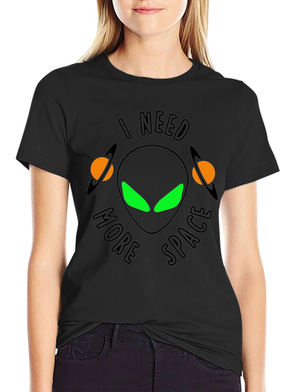 Camiseta Negra: Necesito Más Espacio
