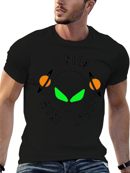 Camiseta Negra: Necesito Más Espacio