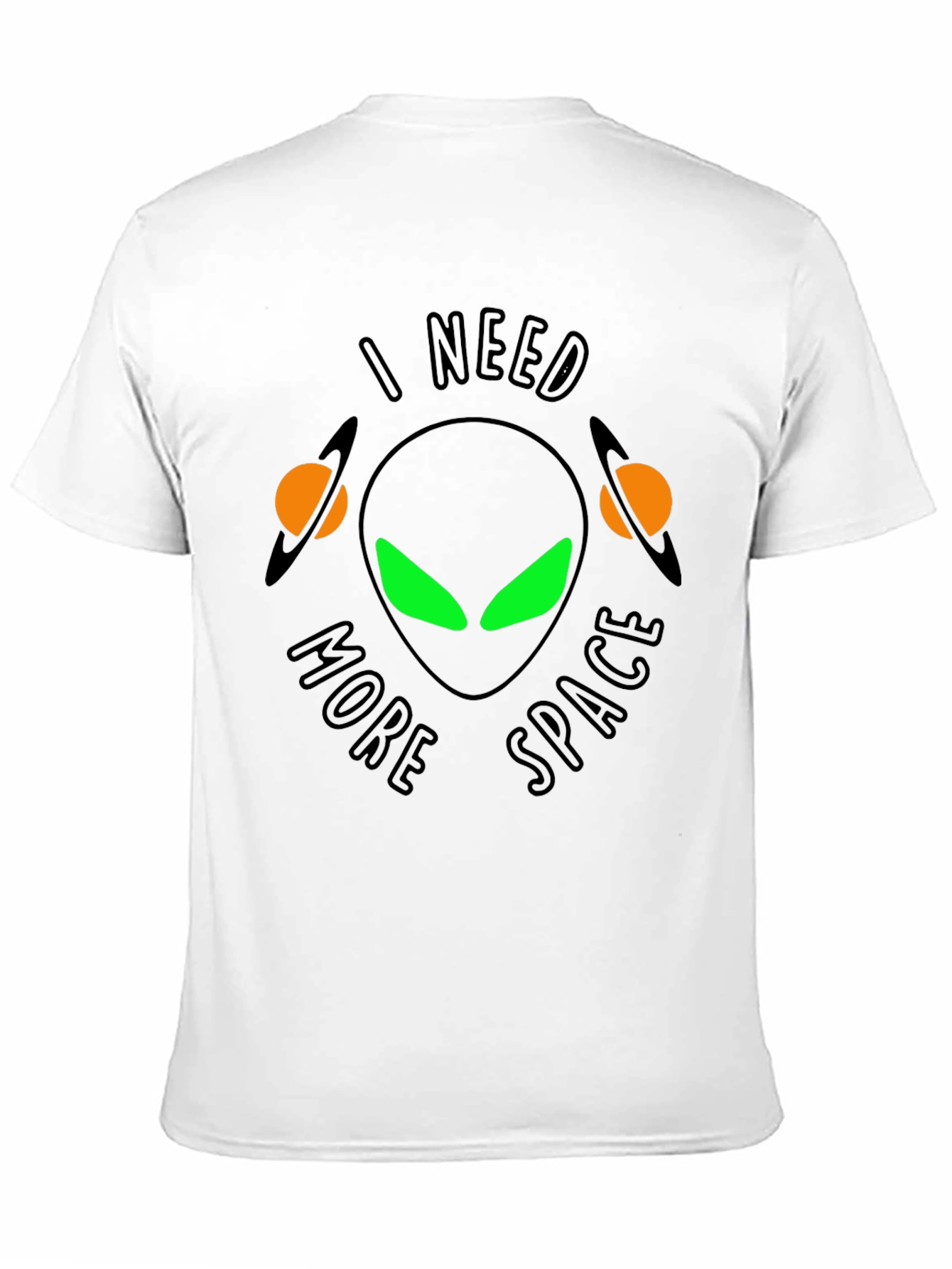 Camiseta Negra: Necesito Más Espacio