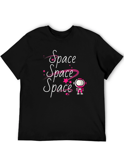 Camiseta Negra Espacio Astronauta