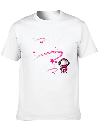 Camiseta Negra Espacio Astronauta