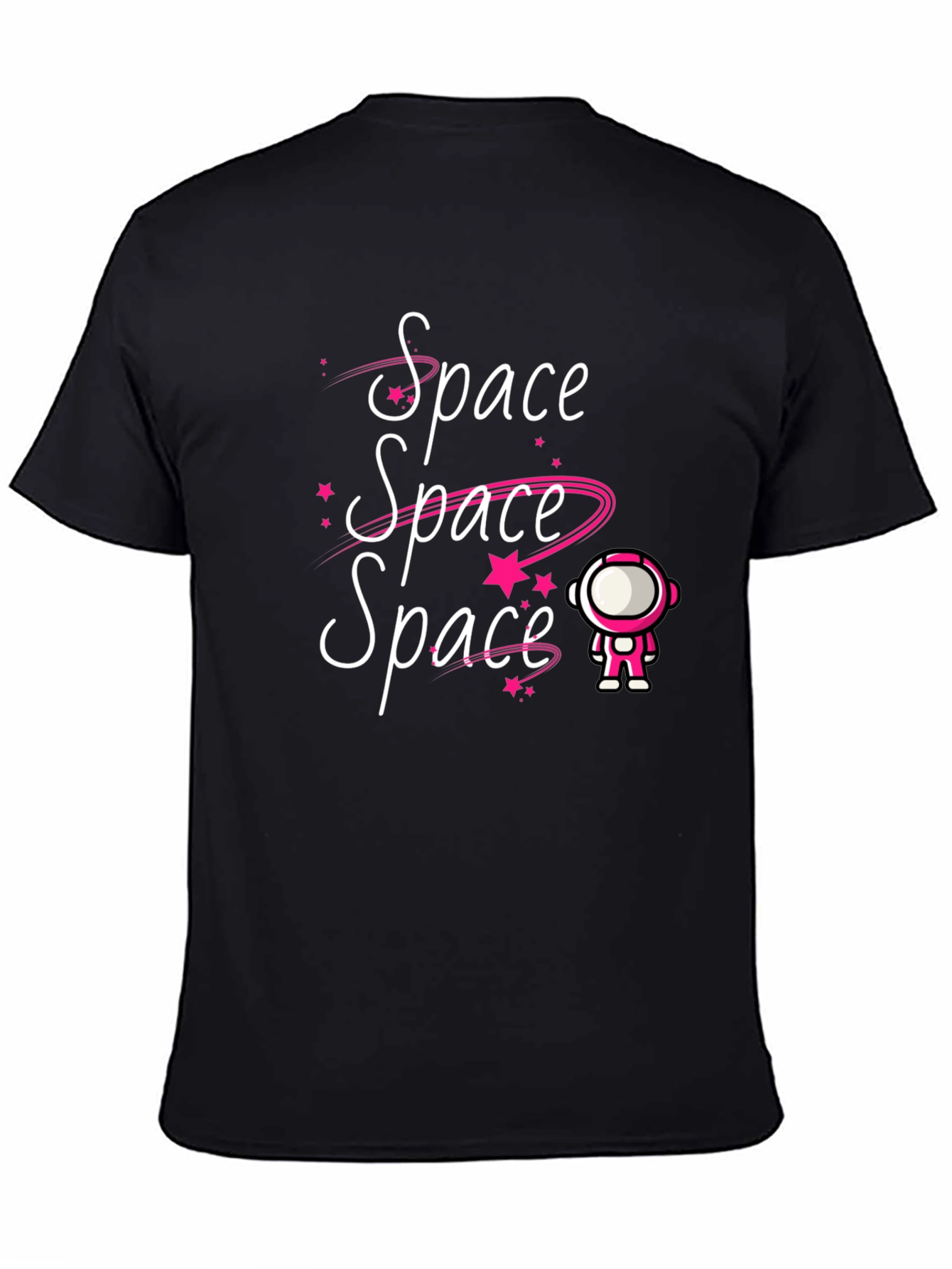 Camiseta Negra Espacio Astronauta