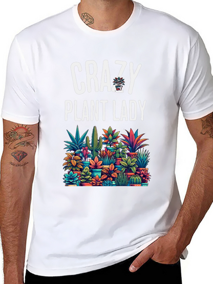 Camiseta Negra Crazy Plant Lady