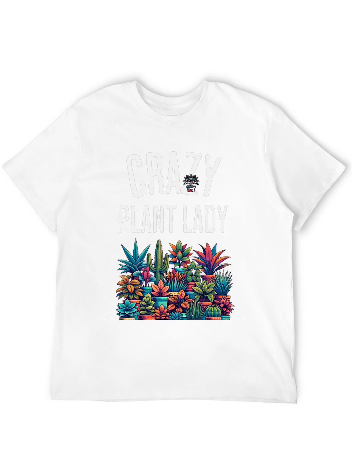 Camiseta Negra Crazy Plant Lady