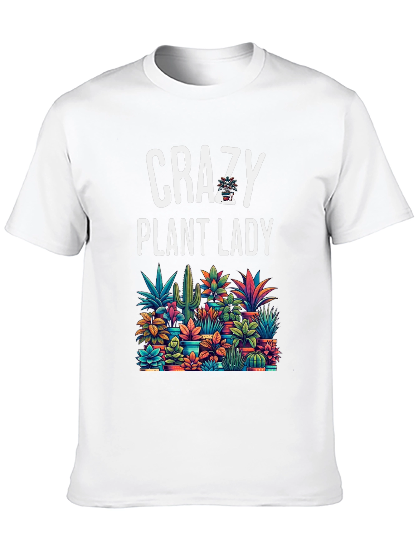 Camiseta Negra Crazy Plant Lady