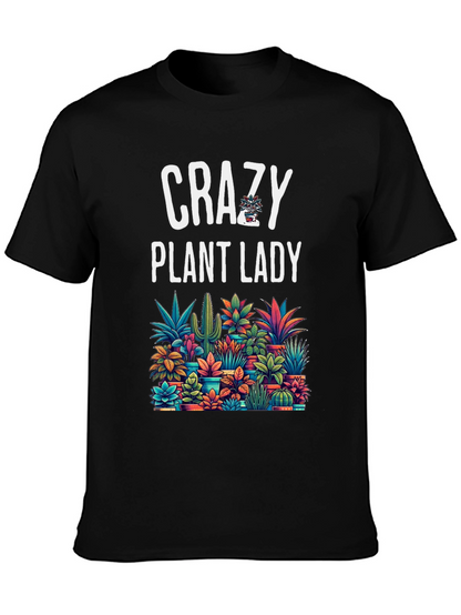 Camiseta Negra Crazy Plant Lady