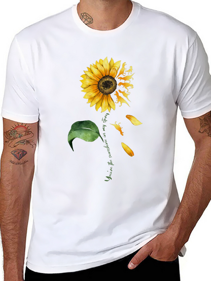 Camiseta Negra Girasol Dinosaurios Mi Sol
