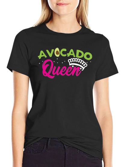 Camiseta Negra Avocado Queen