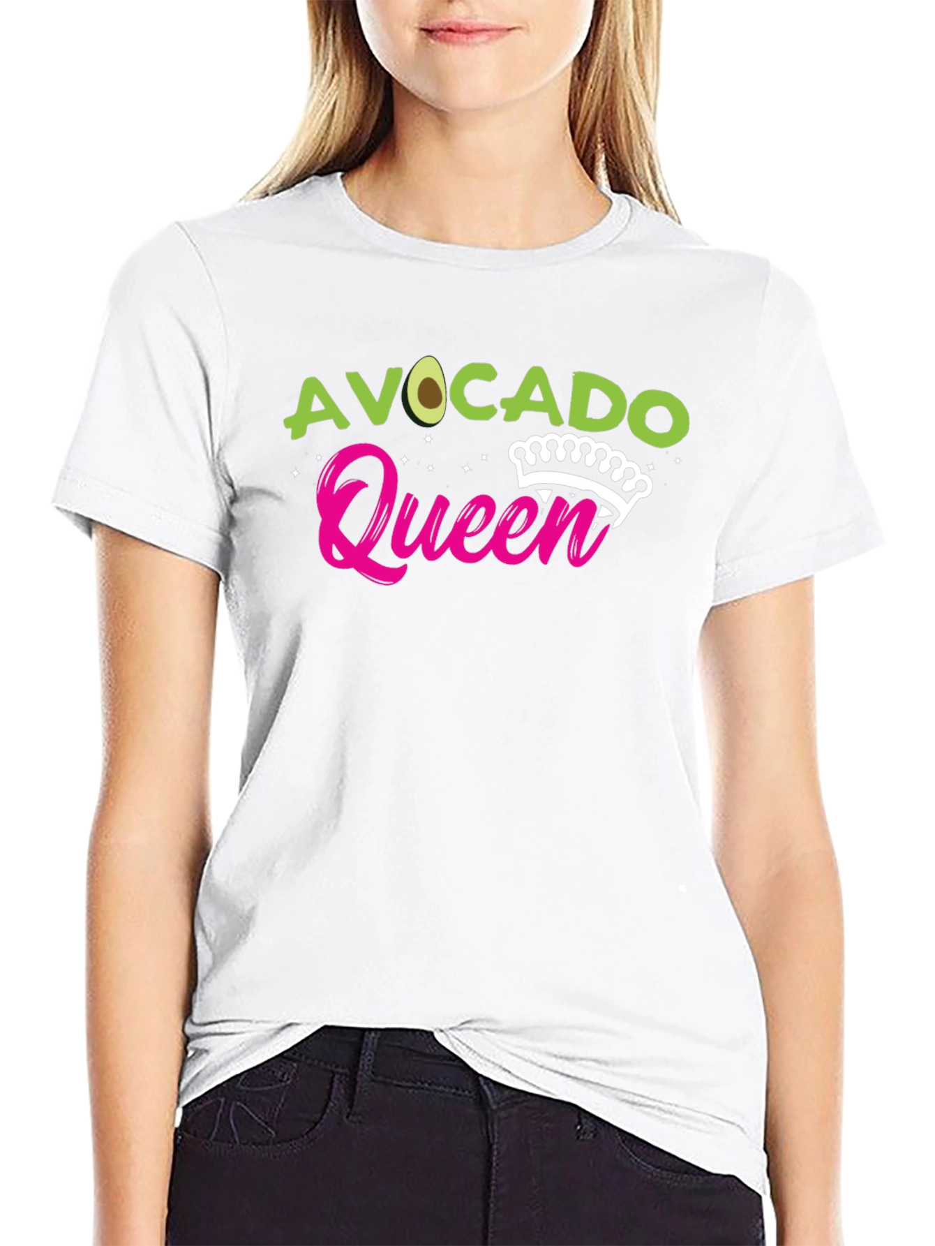 Camiseta Negra Avocado Queen