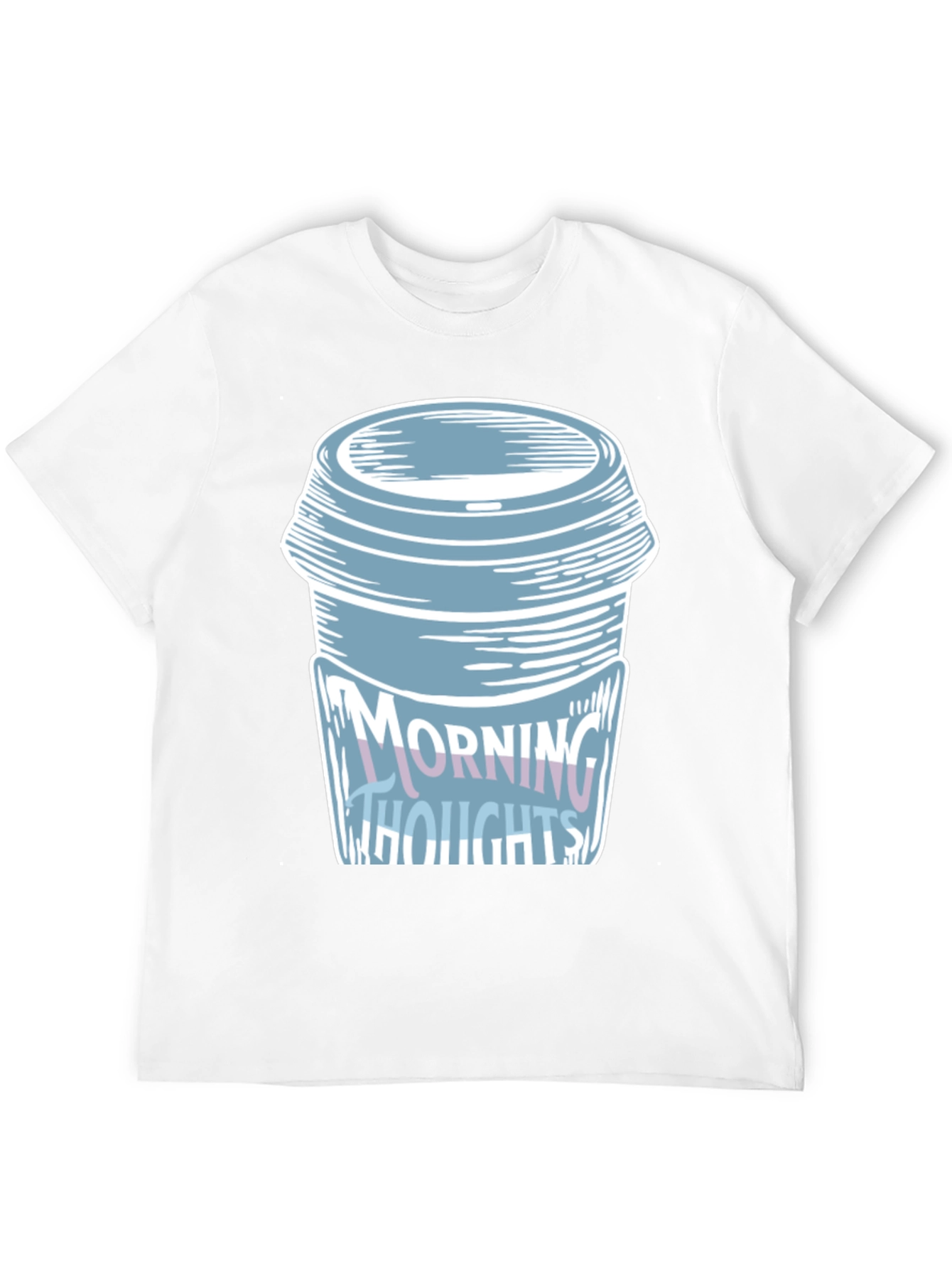 Camiseta Negra con Diseño de Taza de Café