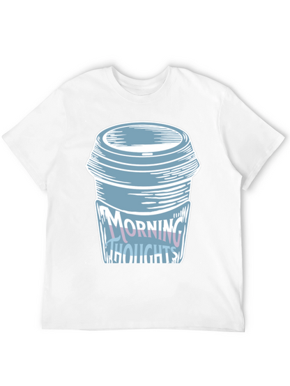 Camiseta Negra con Diseño de Taza de Café