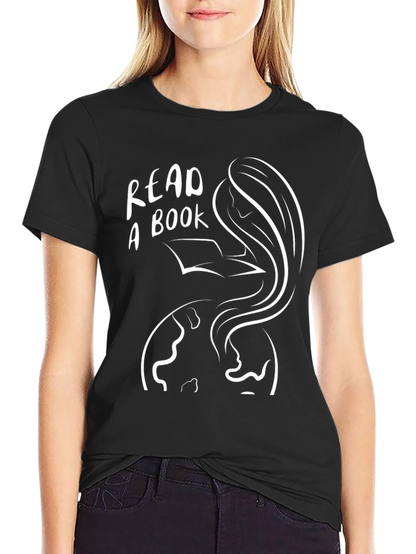 Camiseta Negra Lee un Libro Unisex