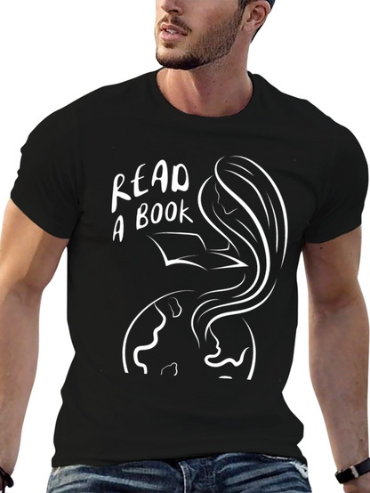Camiseta Negra Lee un Libro Unisex