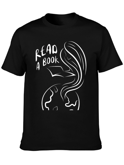 Camiseta Negra Lee un Libro Unisex