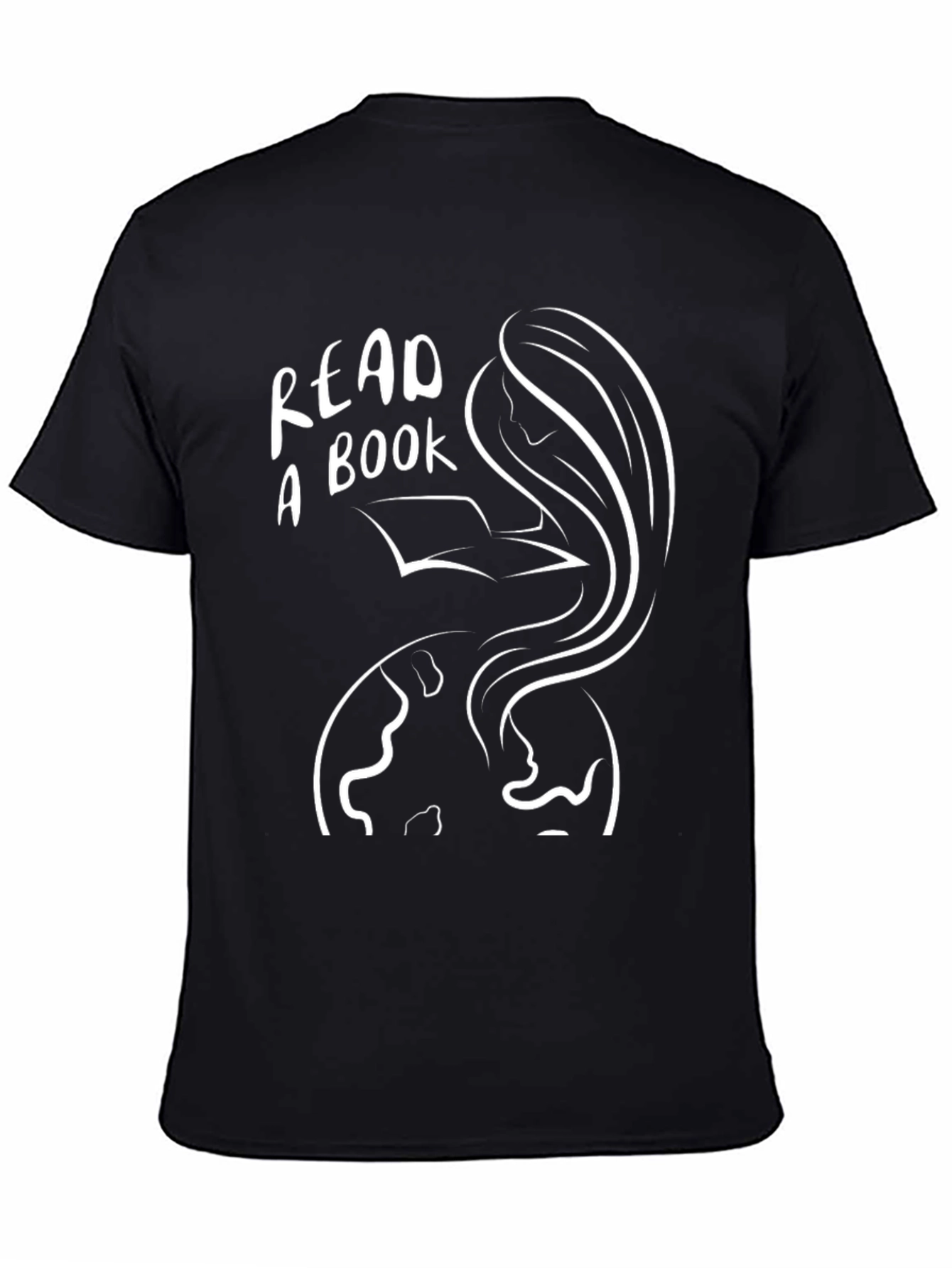 Camiseta Negra Lee un Libro Unisex