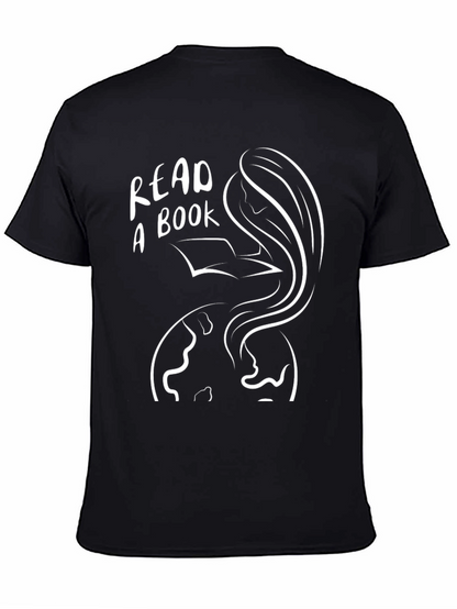 Camiseta Negra Lee un Libro Unisex