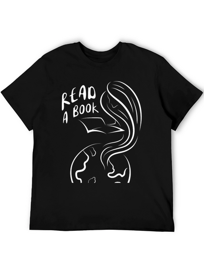 Camiseta Negra Lee un Libro Unisex