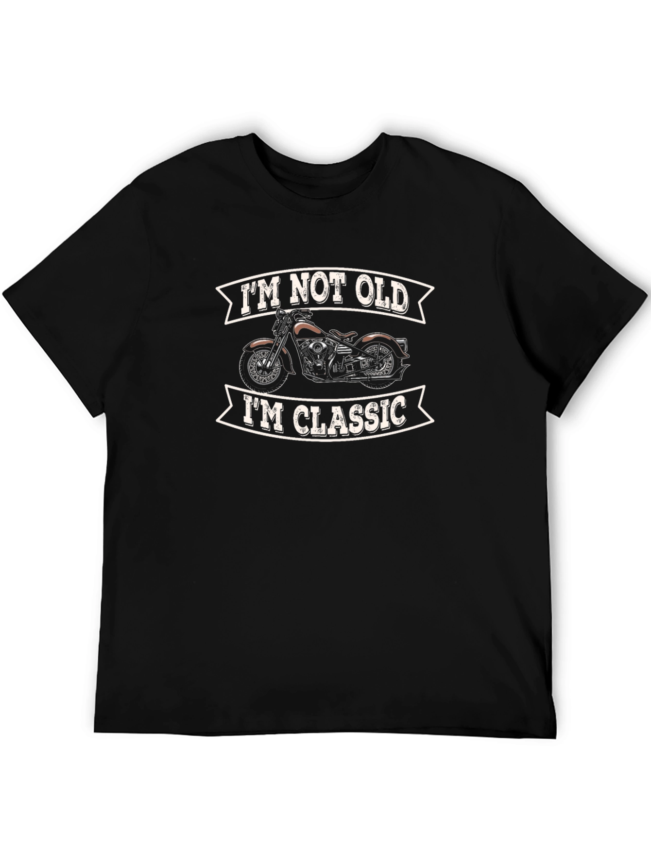 Camiseta Negra Moto Clásica - Para Moteros con Estilo!