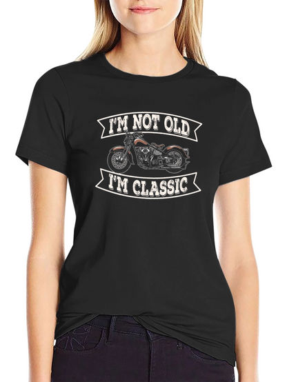 Camiseta Negra Moto Clásica - Para Moteros con Estilo!