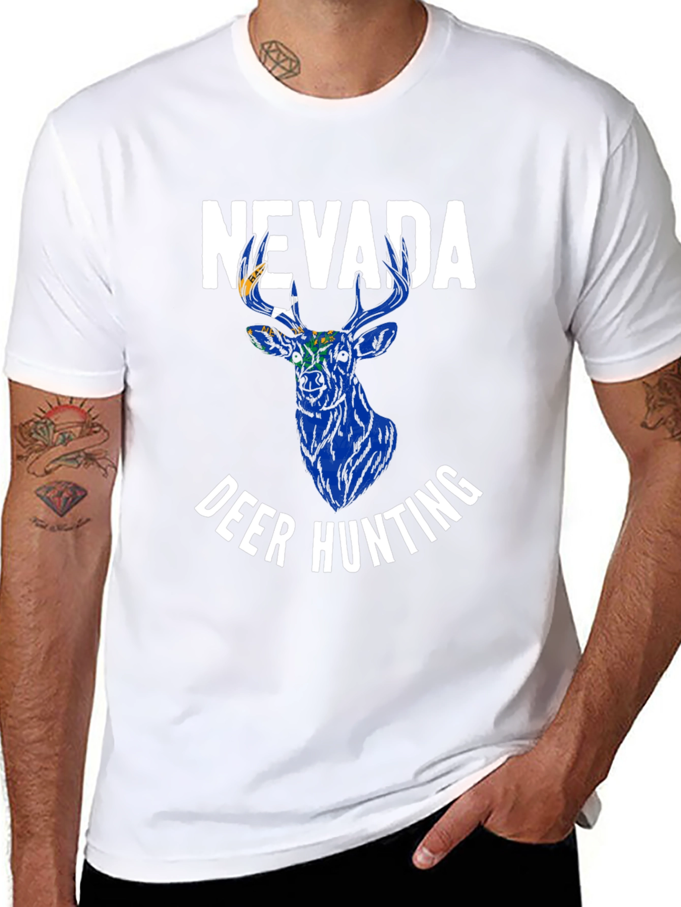 Camiseta Nevada Deer Hunting para Hombre