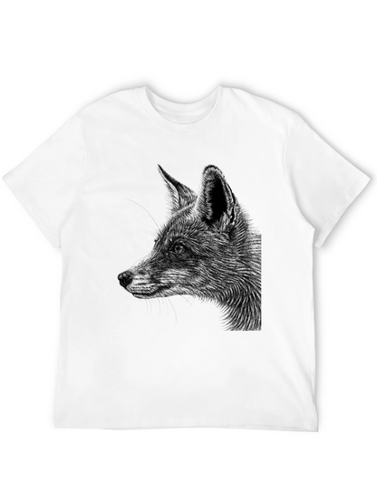 Camiseta Negra con Diseño de Zorro