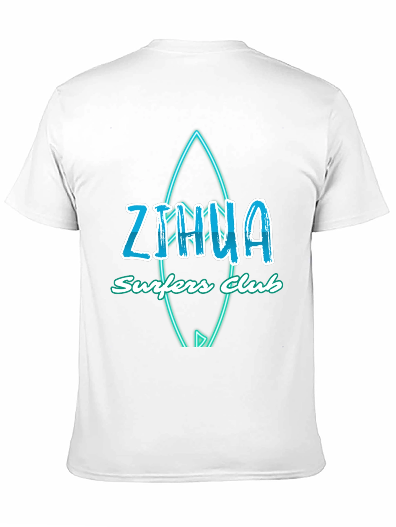 Camiseta Negra Zihua Surfers Club Diseño Surfista