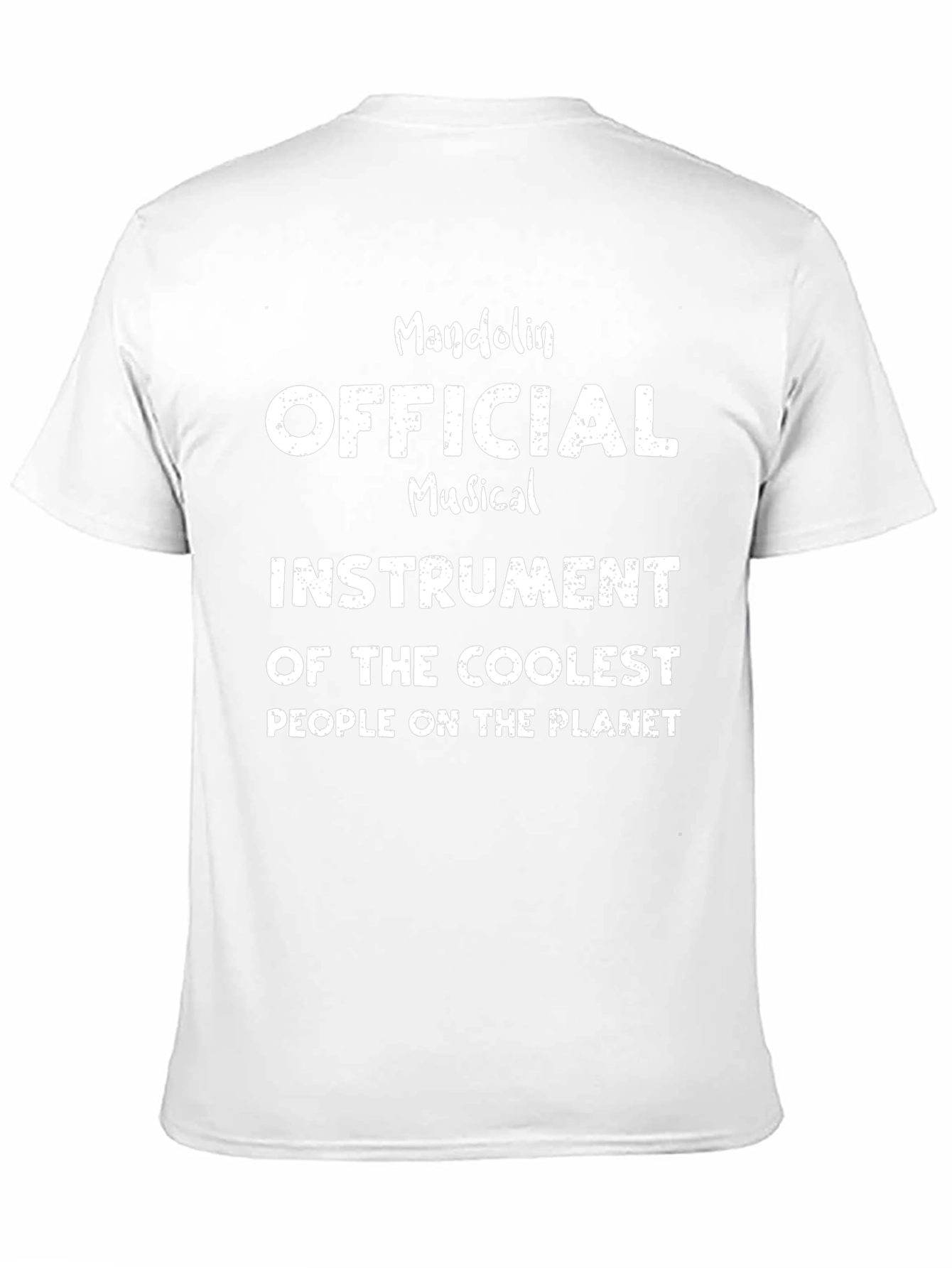 Camiseta Negra Mandolina Instrumento Musical Cool