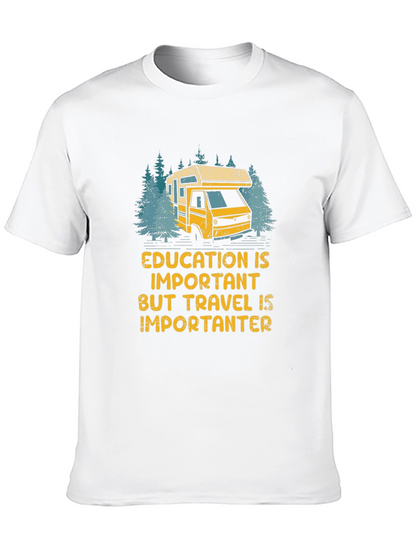 Camiseta Negra Viajar es Más Importante