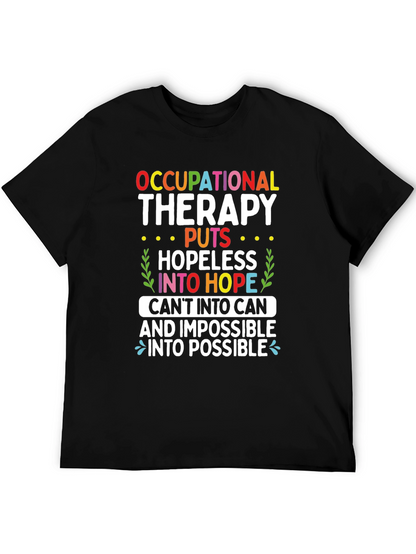 Camiseta de terapia ocupacional esperanza y posibilidad