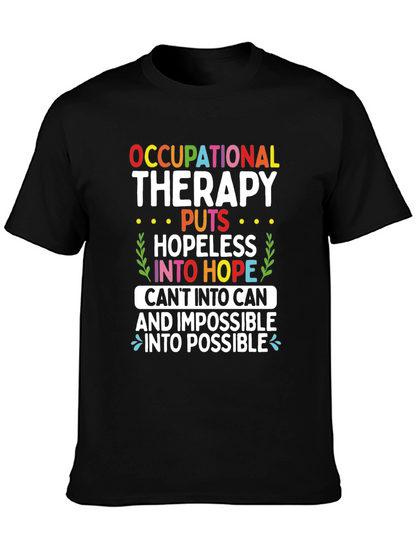 Camiseta de terapia ocupacional esperanza y posibilidad